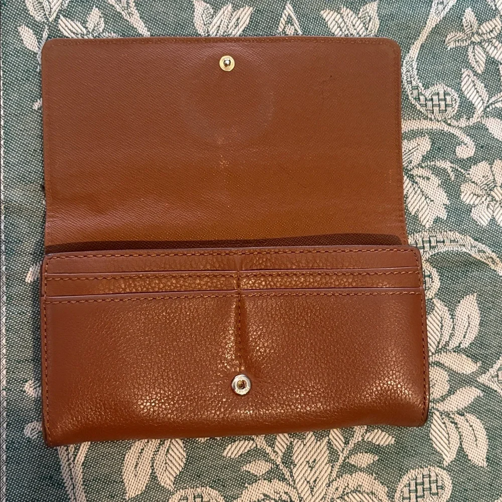 Michael Kors Dark Tan Leather Wallet - Picture 3 of 6